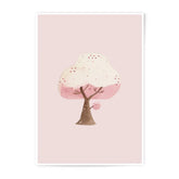 Cherry Blossom Photographic Prints, Pink Tree Art Print, Floral Wall Art, Spring Decor, Watercolor Tree Painting, Home Decor, Cute - Tawshia